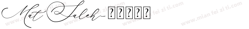 Mat Saleh字体转换